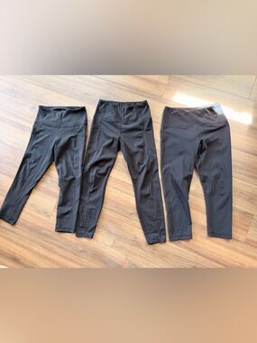 90 Degree All Medium black leggings with pockets - calf & ankle length